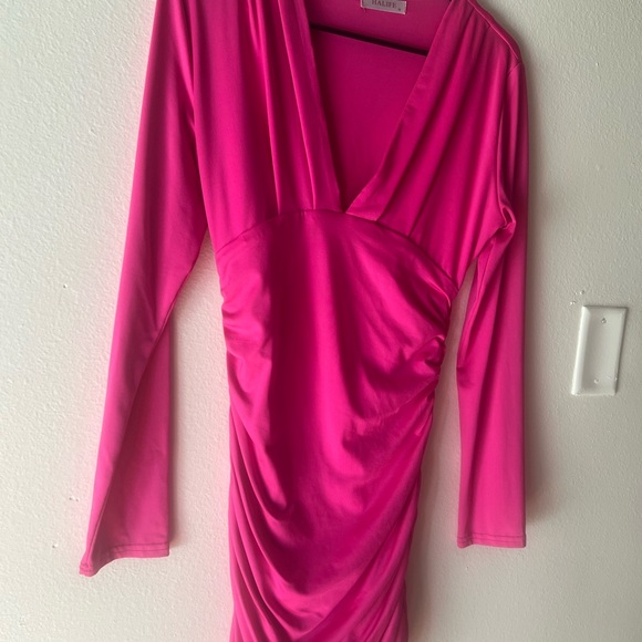 Halife Vibrant Pink Dress - Picture 3 of 7